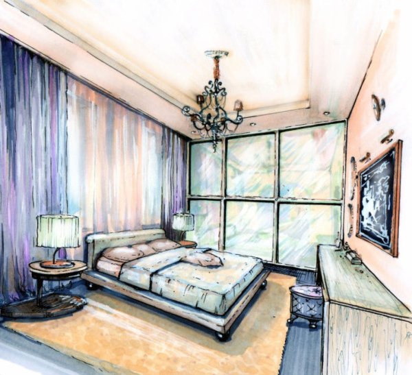 Идеи для рисования интерьера