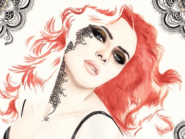 Женщина рисунок