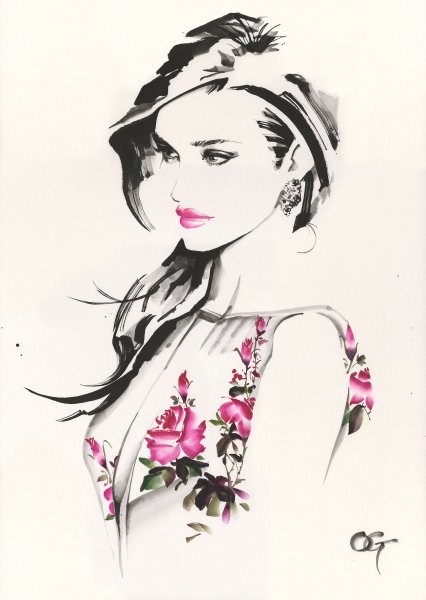 Образ девушки Графика