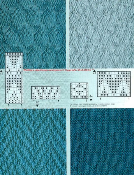 Узоры спицами простые и красивые