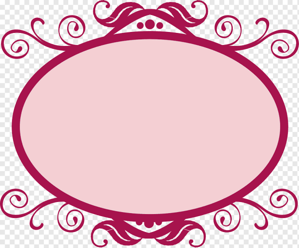 Овальные открытки розовые