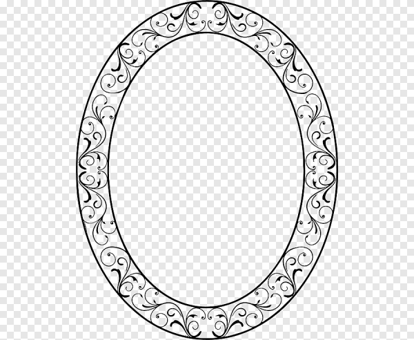 Овал узорчатый