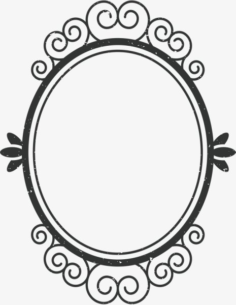 Красивые рамочки овал