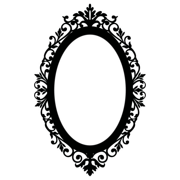 Овальные рамки с орнаментом