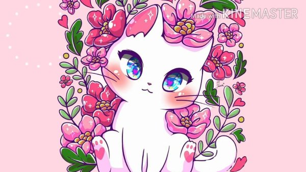 Рисунок милой кошечки