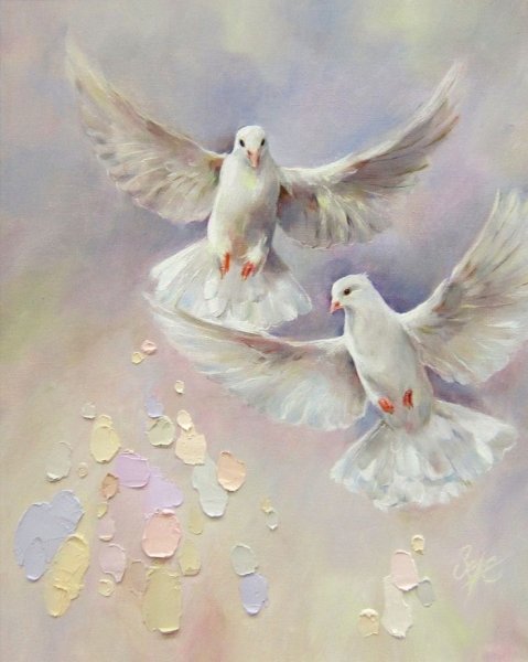 Картины с голубями