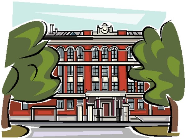 Фон здание школа для детей