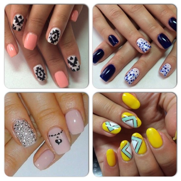 Шеллак рисунки на ногтях
