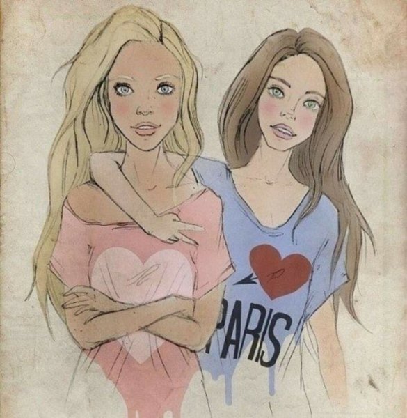 Рисуночки для лучшей подруги