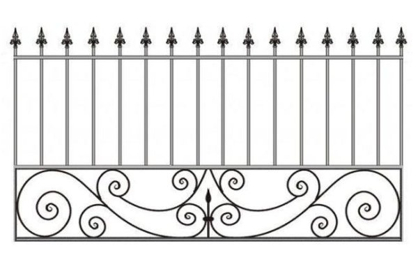 Кованые ажурные заборы