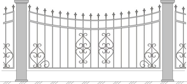Ажурные ограды эскизы