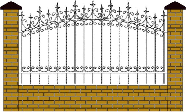 Красивые заборы с узорами