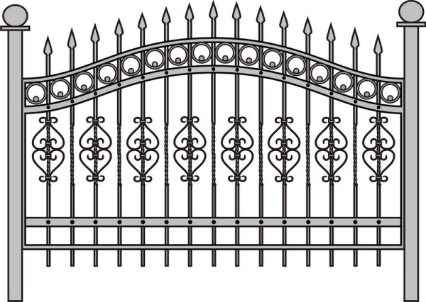 Кованые ажурные заборы