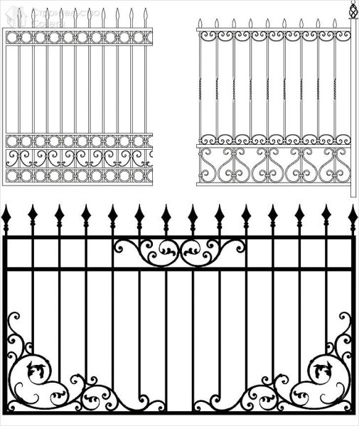 Эскизы кованых ворот