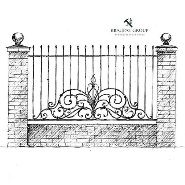Кованый забор