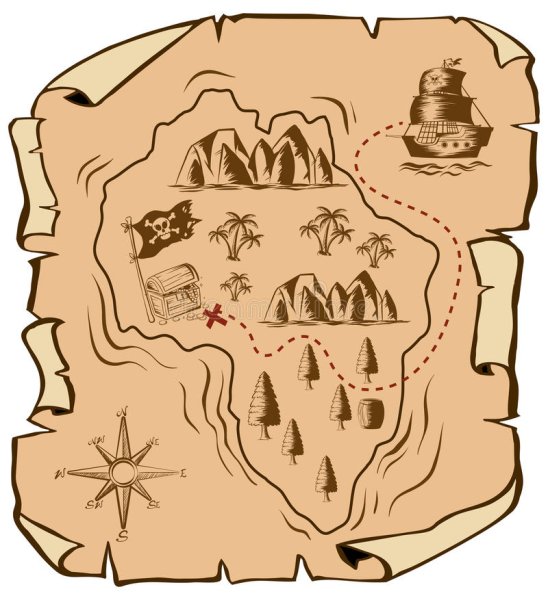 Карта нарисованная