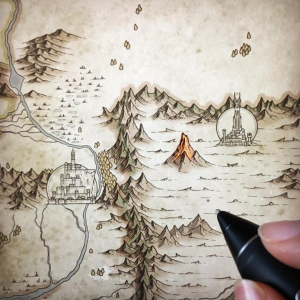 Рисованные карты местности