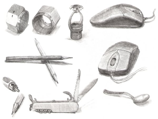 Наброски предметов