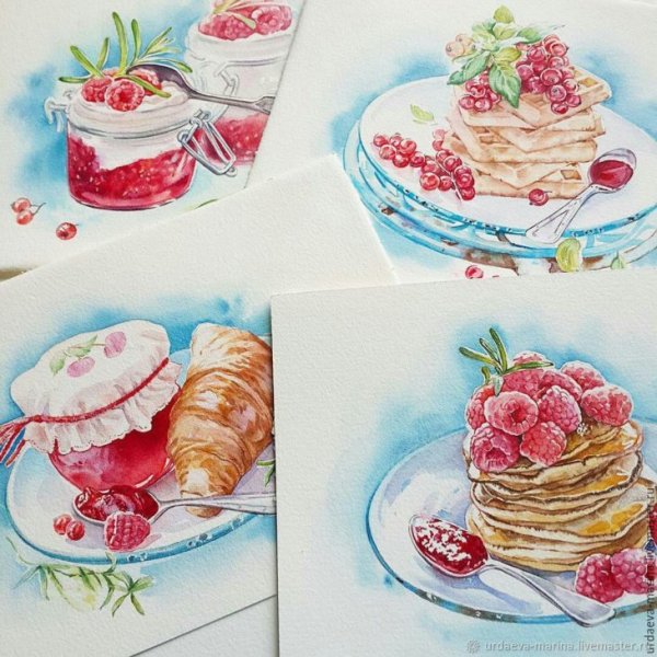 Акварельные Десерты