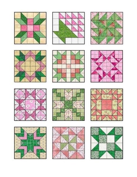 Квилт одеяло схема звезда