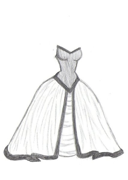 Модная одежда карандашом