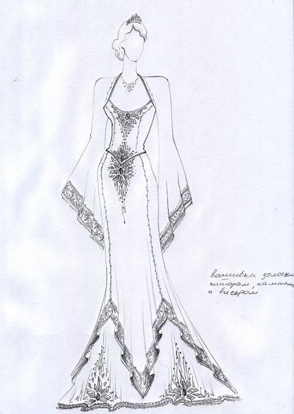 Эскизы одежды легкие