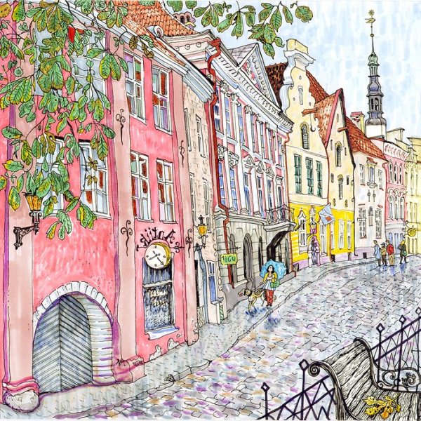 Иллюстрации улицы города