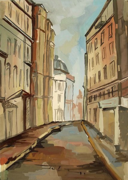 Акварелисты улочки Таллина