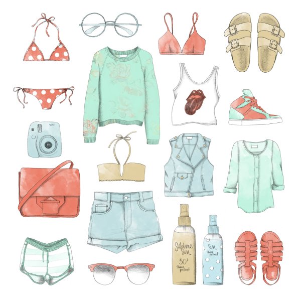 Модные Луки для рисования