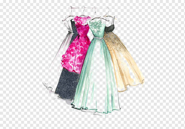 Наряды акварель