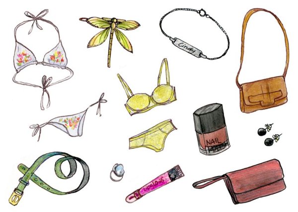 Аксессуары нарисованные