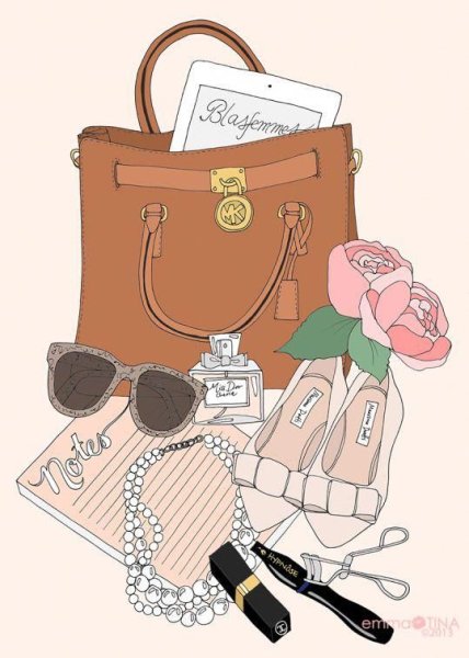 Аксессуары иллюстрация