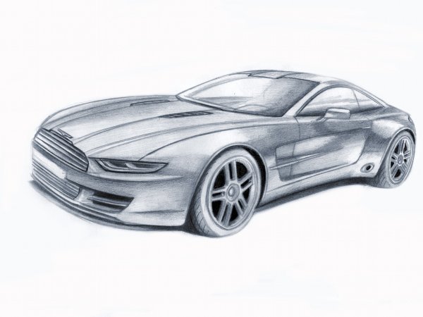 Машина карандашом