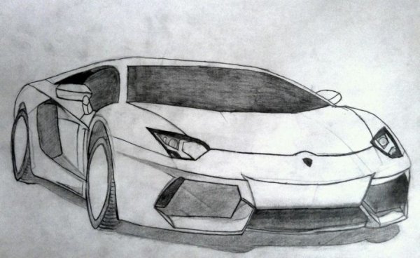 Рисунки карандашом машины