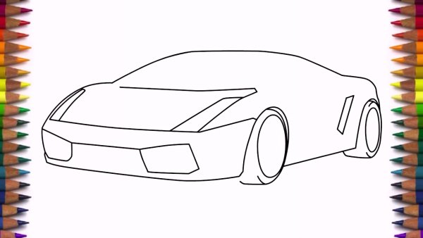 Рисунки машин легкие