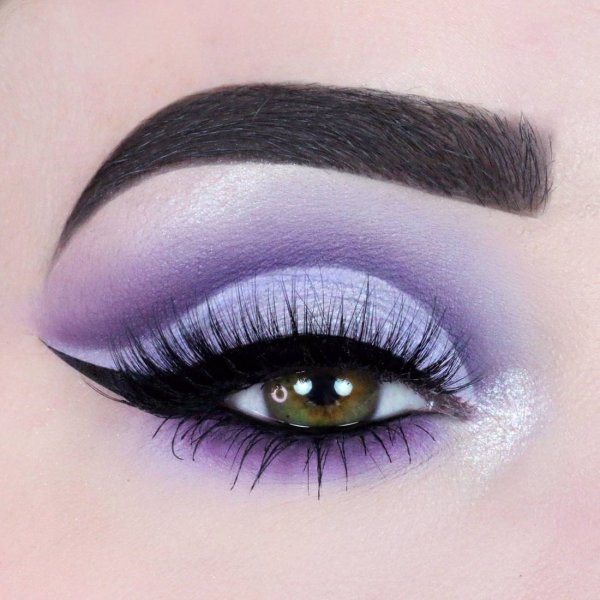 Макияж сиреневый фиолетовый