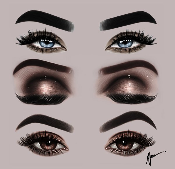 Макияж глаз для фотошопа