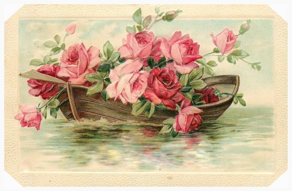 Винтажная открытка с днем рождения