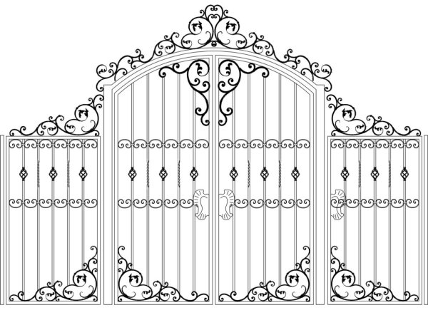 Ковка калитка эскизы