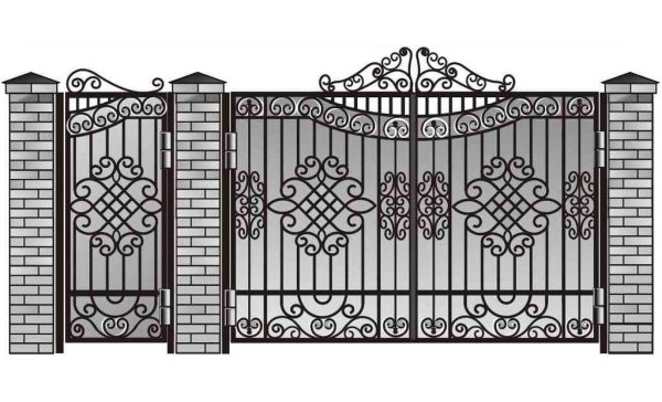 Металлические узоры для забора