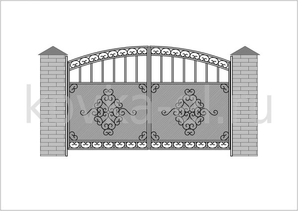 Эскизы въездных ворот