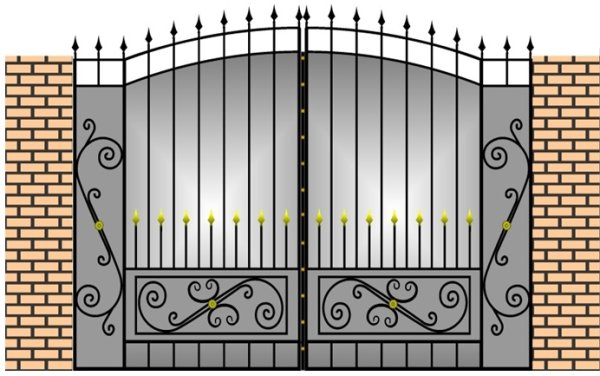 Кованые ворота Боярские