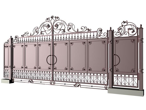 Узоры на заборах из металла