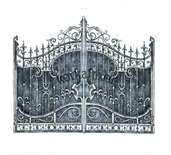 Кованые ворота эскизы