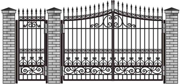 Проекты кованных заборов и ворот