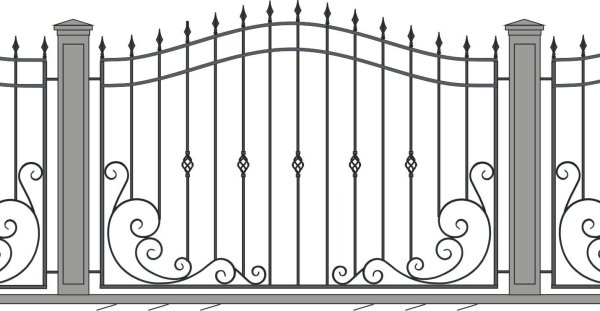 Кованые заборы эскизы