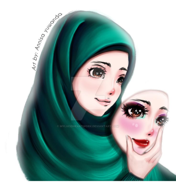 Хиджаб мультяшный