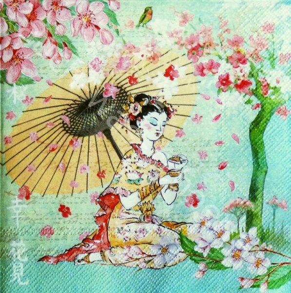 Салфетки для декупажа в японском стиле