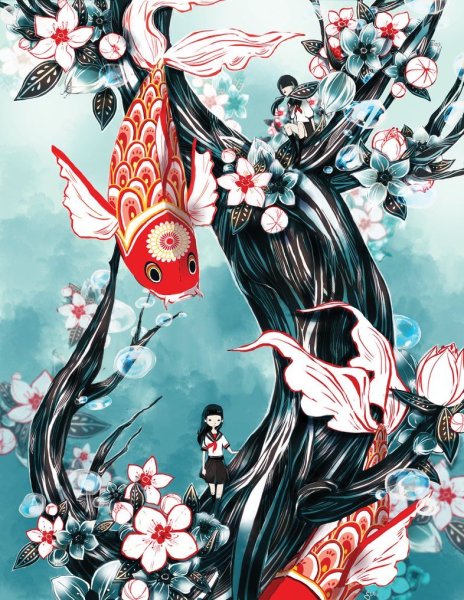 Иллюстрации в японском стиле