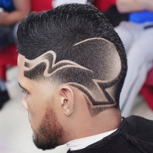 Художественный выстриг волос hair Tattoo